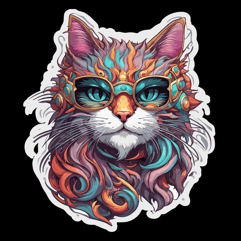 Cool Cat / Funny / Animal / Pet / Crazy