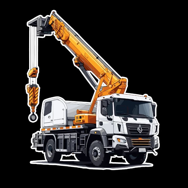 Crane / construction site / winch / crane system
