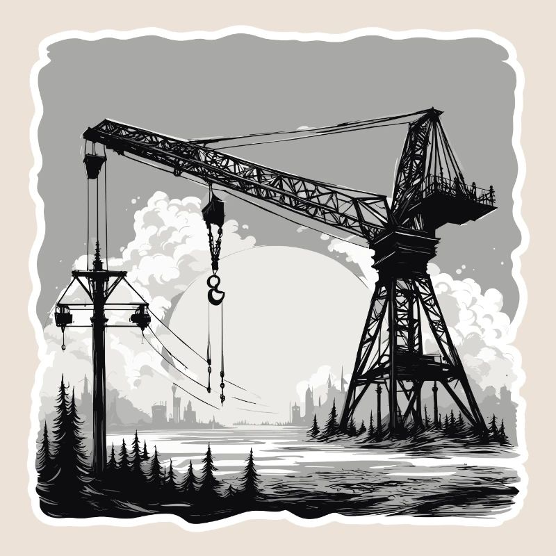 Grue / de chantier / treuil / système de grue