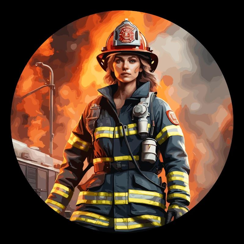 Firefighter / Fire / Fire / Extinguish / Heroine