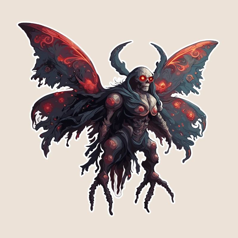 Mothman / Moth / Insect / Mythical Creature / Flutter