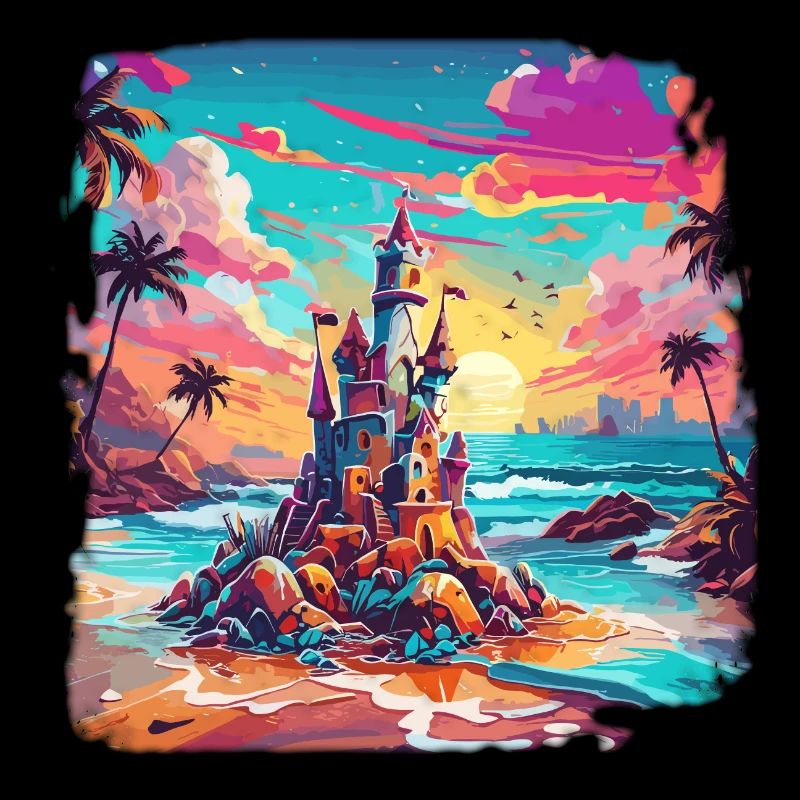 Château de sable / Construction / Jouer / Château / Vacances