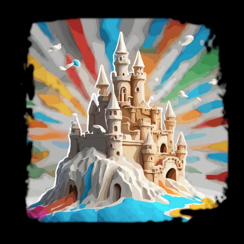 Château de sable / Construction / Jouer / Château / Vacances