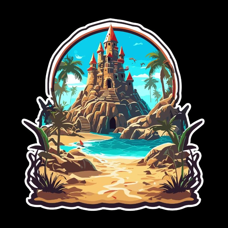 Château de sable / Construction / Jouer / Château / Vacances
