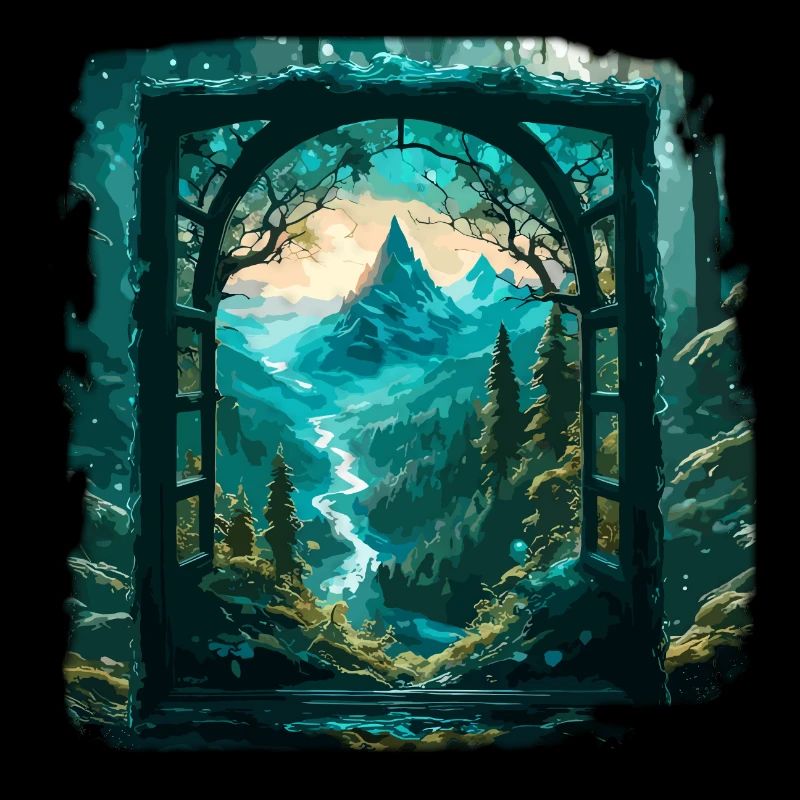 Window in the Forest / Trees / View / Wilderness