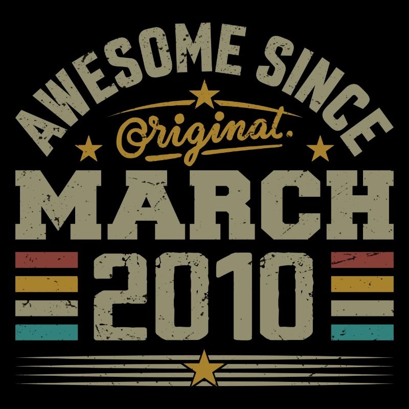 März 2010 Geburtstag Vintage Geschenkidee 2010