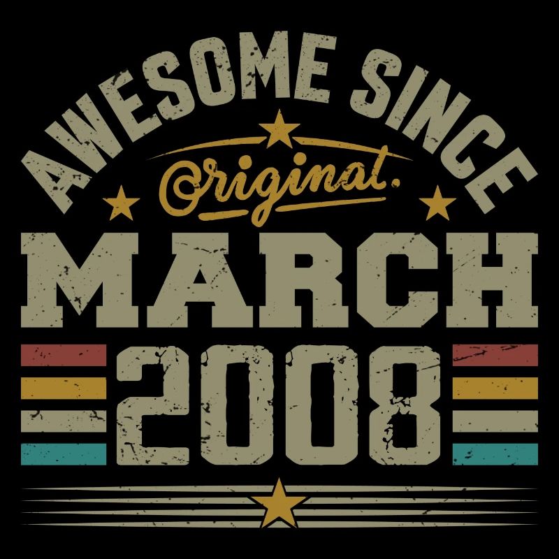 März 2008 Geburtstag Vintage Geschenkidee 2008