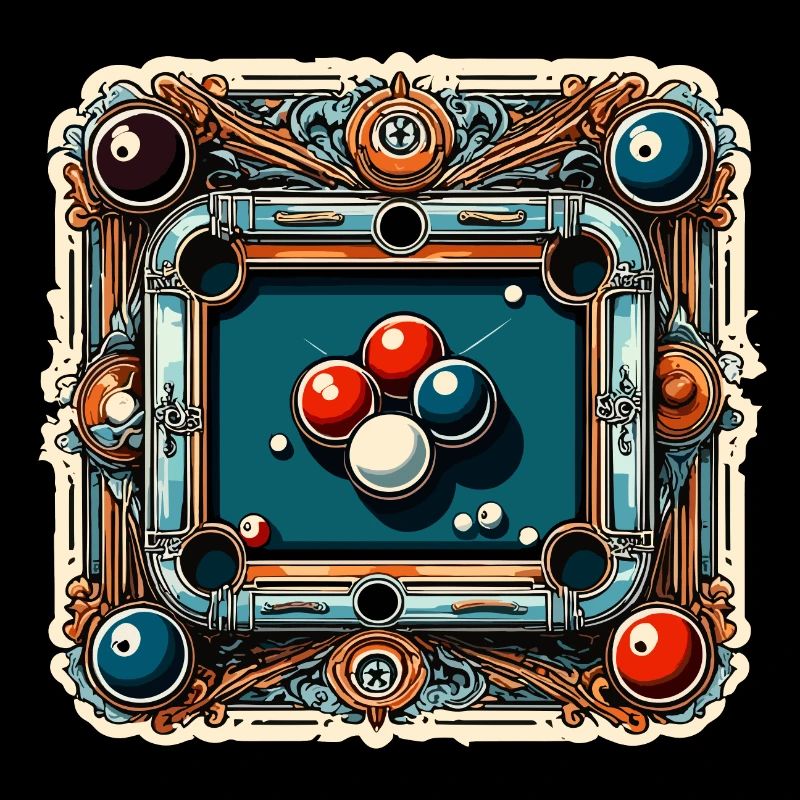 Billardtisch / Billiardkugel / 8 Ball / Pool / Kö