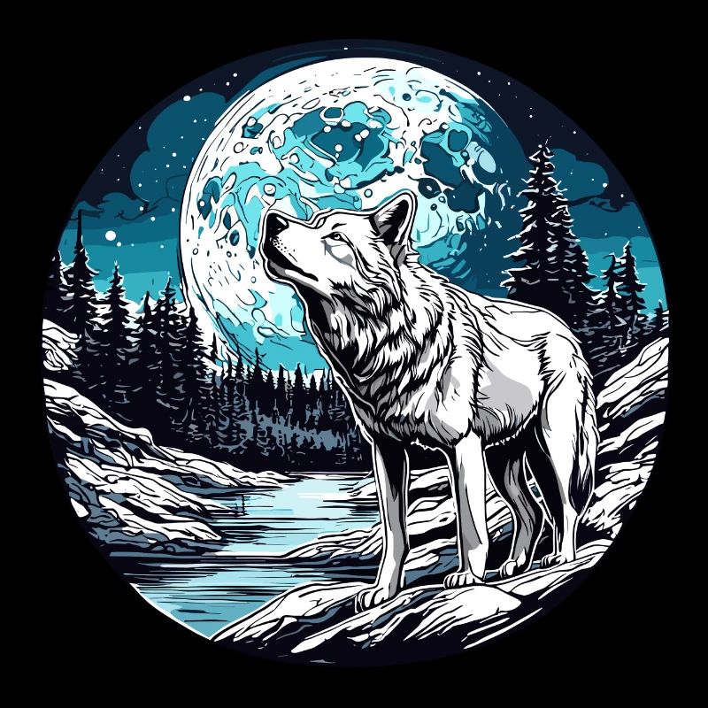 Wolf / Rudel / Wald / Wild / Tierwelt / heulen