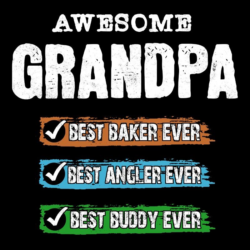 Grandpa Best Angler Baker Buddy Buddy