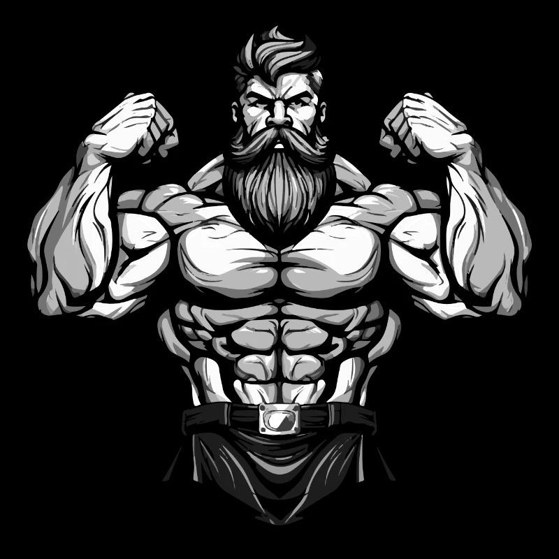 Bodybuilder Muscles Gym Workout