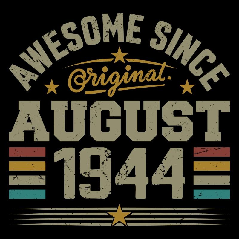 Août 1944 Anniversaire Août 1944 August 1944 Rétro