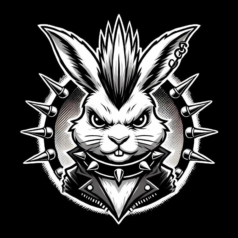 Punk Bunny in Love Design