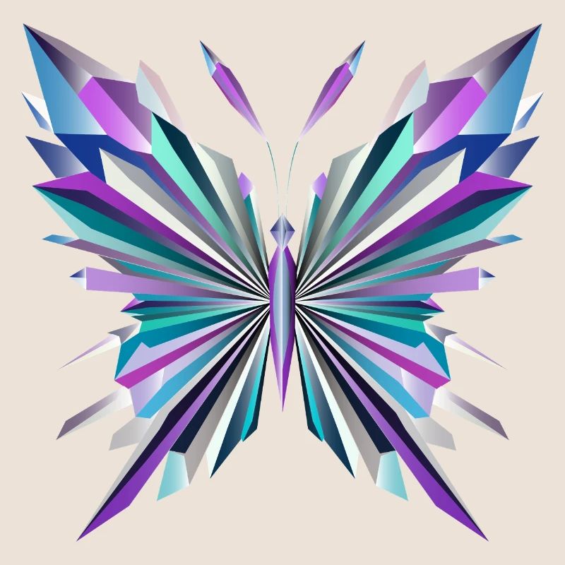 Fascinating geometry – abstract butterfly