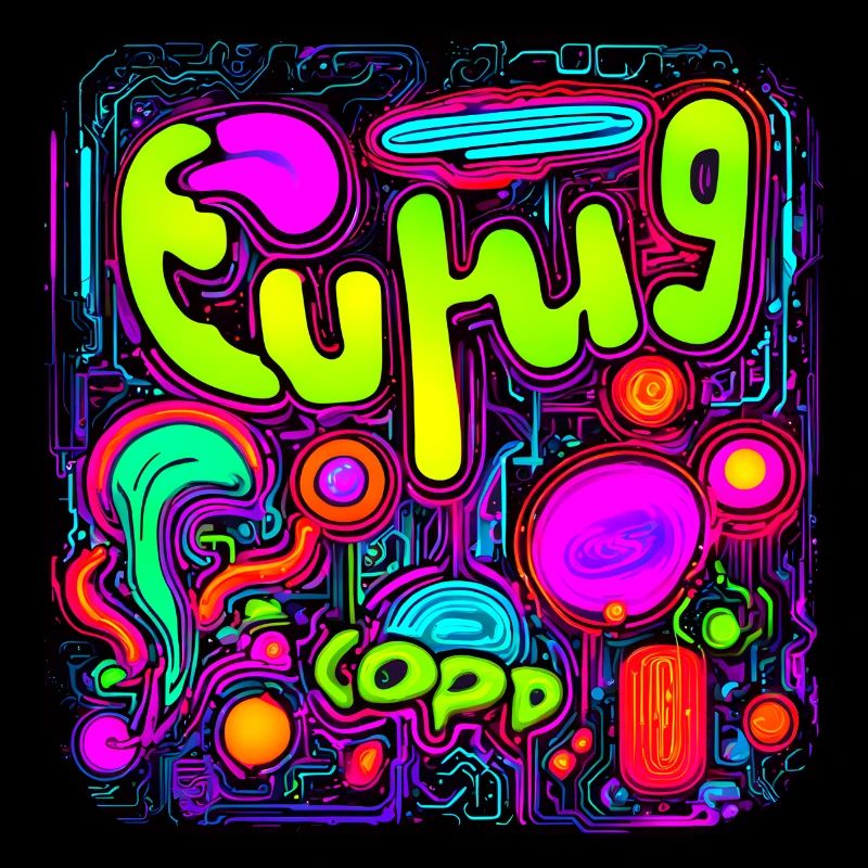 Couleurs néon style vif UV