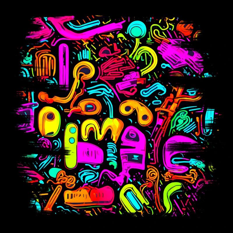 Neon Stil UV House Style