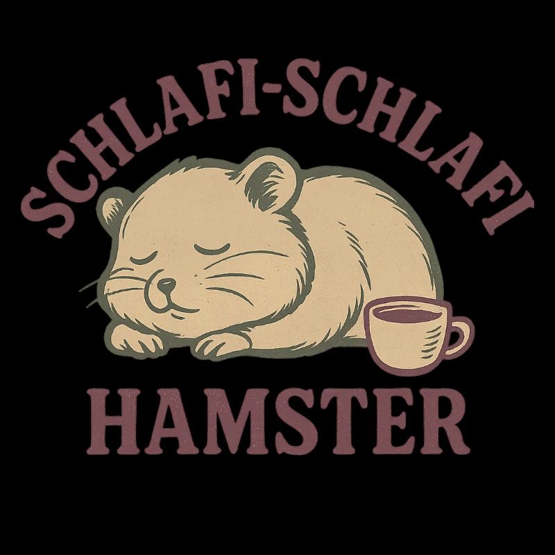 Schlafi-Schlafi Hamster – Schlafendes Hamsterdesig