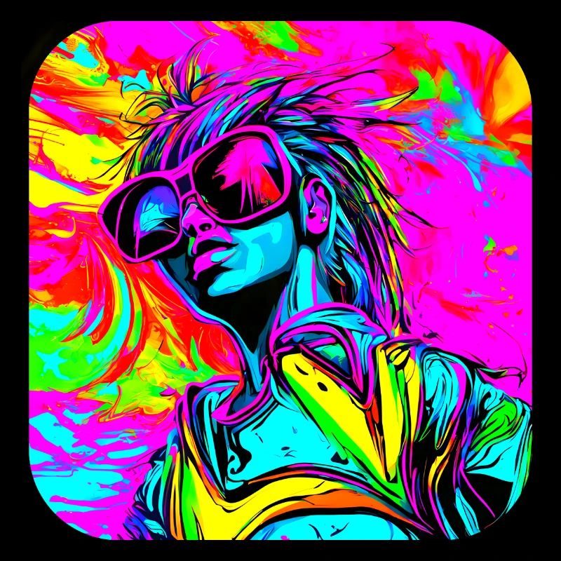 Neon Funky Pop Star Glow Party