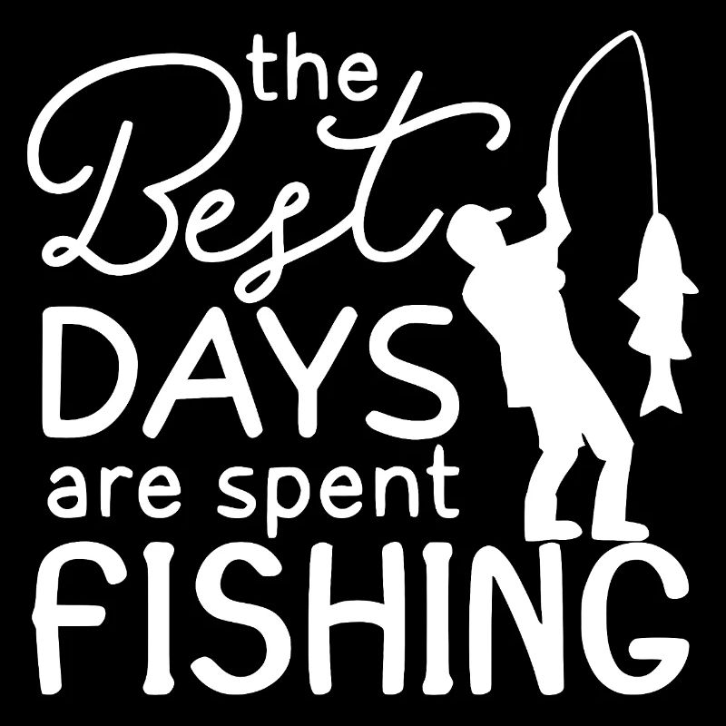 Citation de pêcheur Silhouette Design