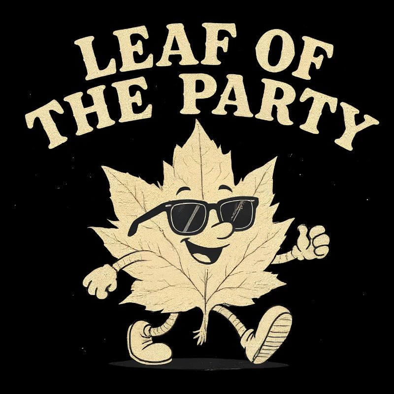 Blatt der Party Happy Fall Ernte Herbstblatt