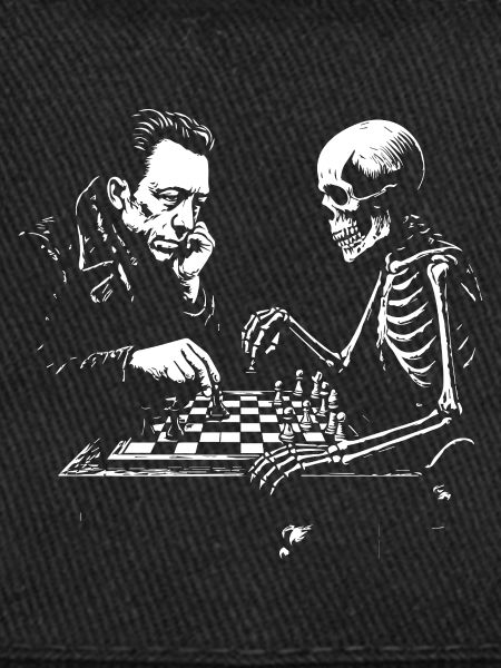 Duel d’échecs Camus et Skeleton