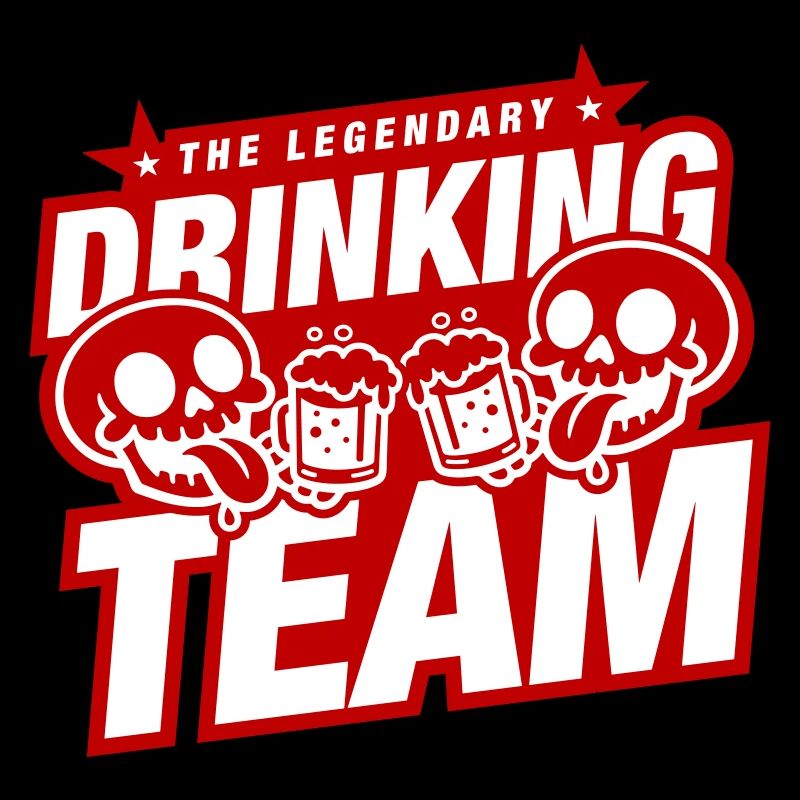 Drinking Team Skelett Bier