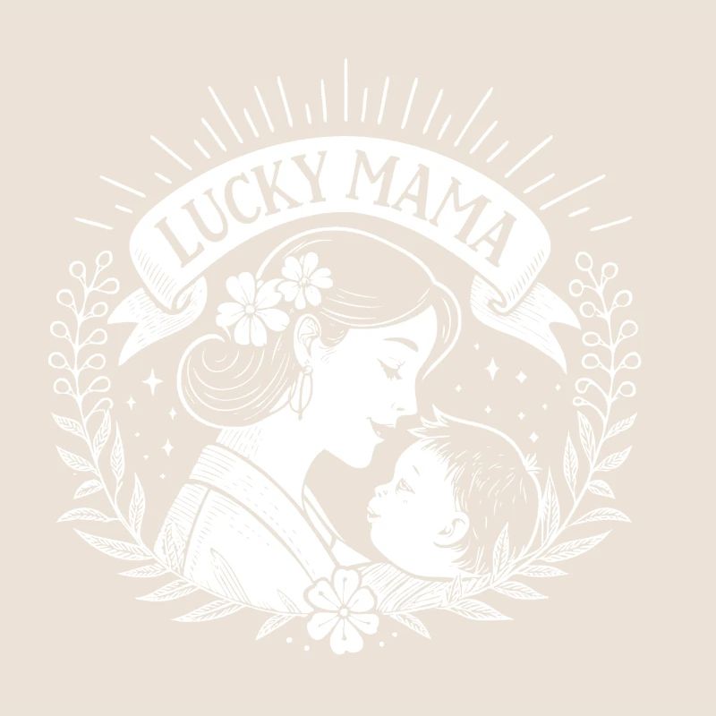 Lucky mama avec bébé