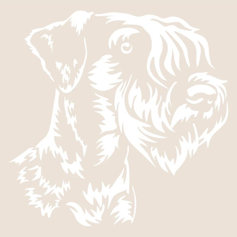 Cesky Terrier Head "Black Edition"
