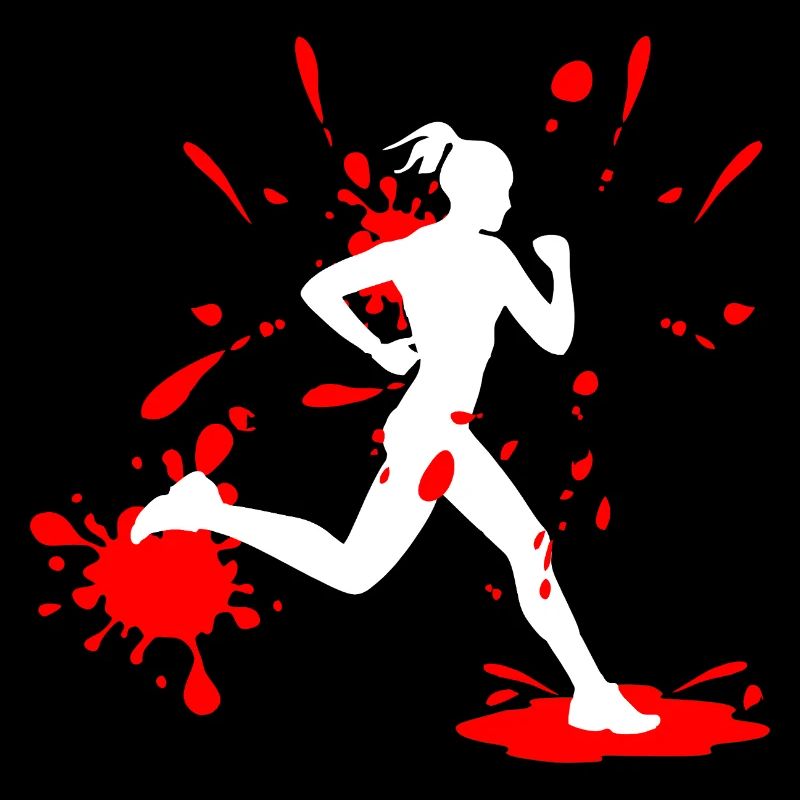 Mud Run Woman – Custom Splash Runner