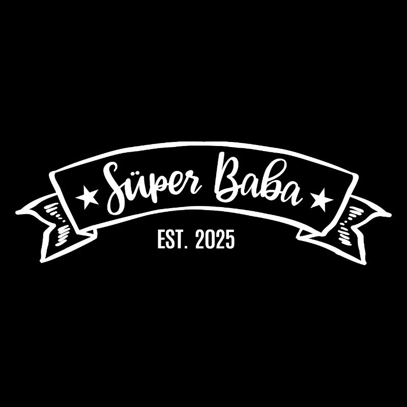 Süper Baba 2025 Vatertag Bester Papa Vater