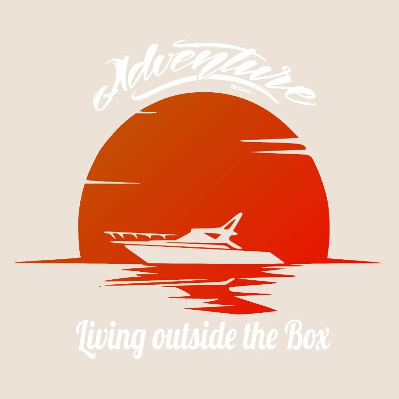 Motorboot Boot Design Retro