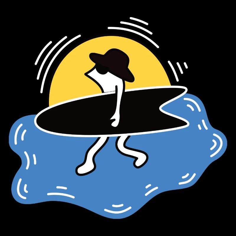 Surfing Illustration