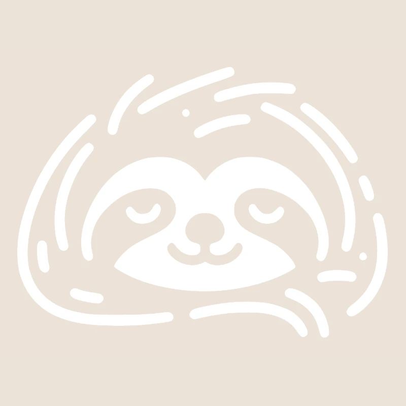Cute Sleepy Sloth Stay Cool