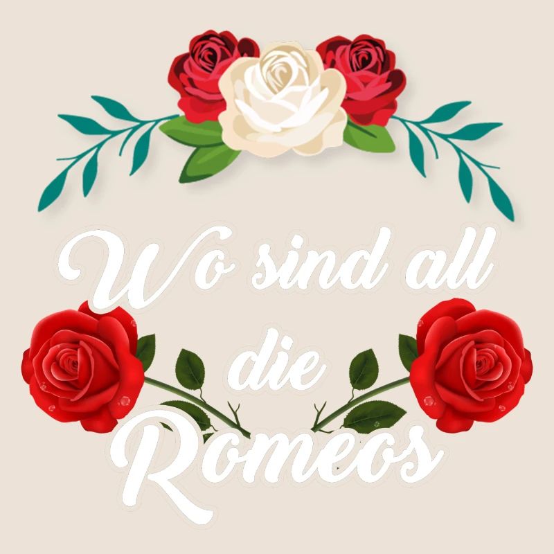 Wo sind all die Romeos – Romantisches Statement