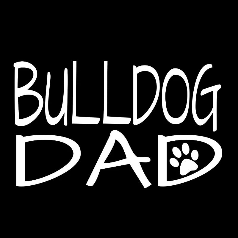 Chien de bouledogue papa