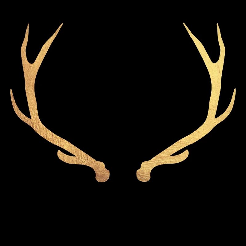 Gold deer - deer antler