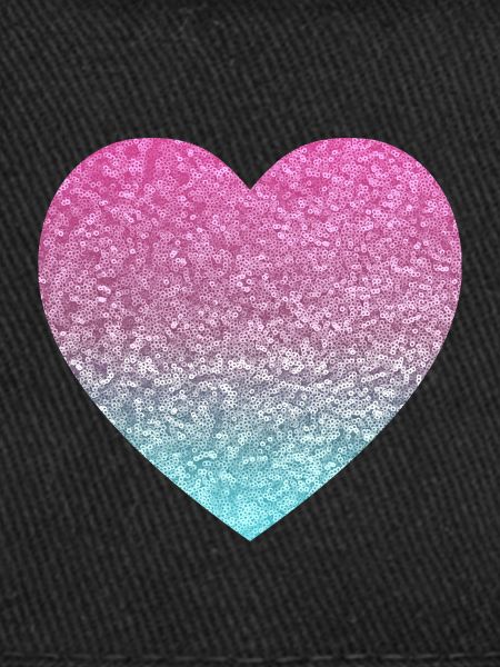 glitter heart