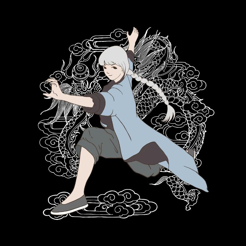 Tai Chi Kung-Fu-Mädchen
