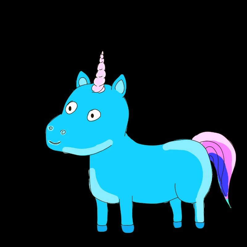 Unicorn Unicorn Sky Blue Gift Idea Tail