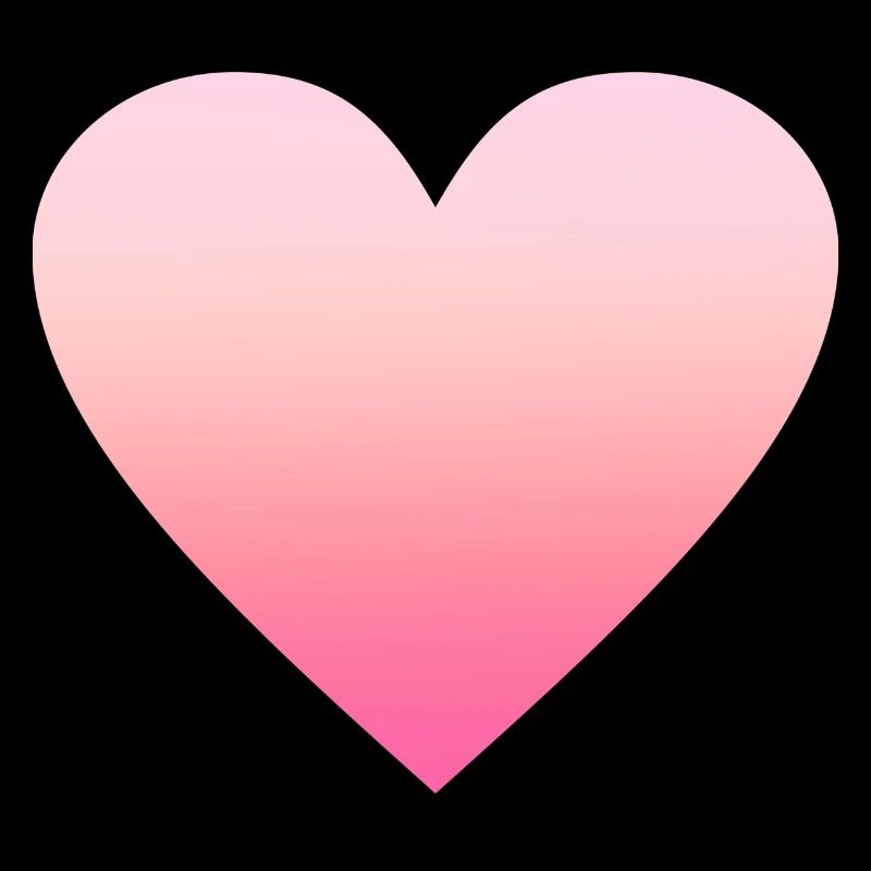 Conception de coeur rose simple simple / symbole