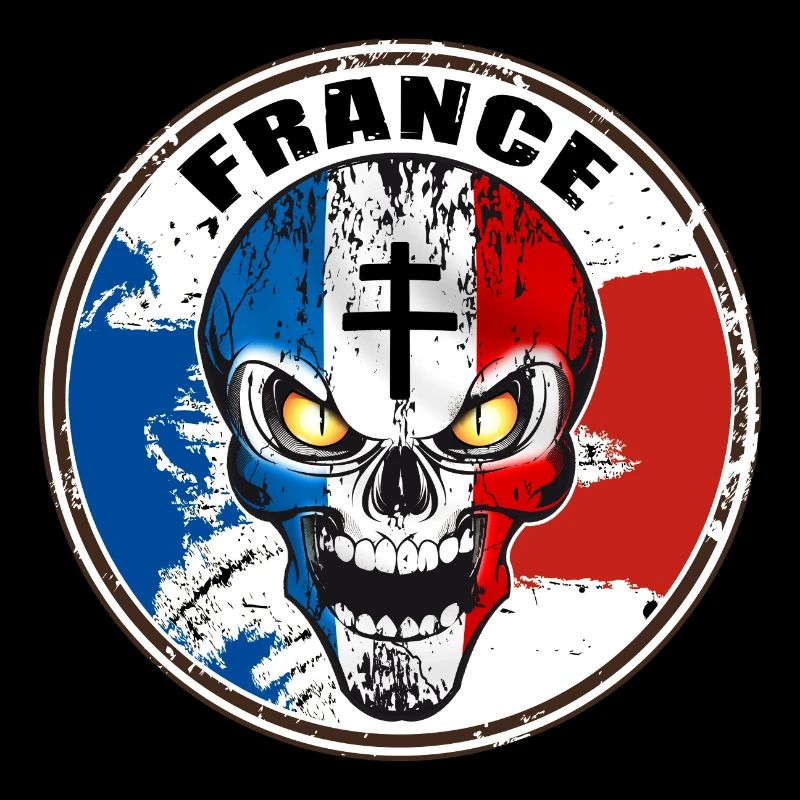 Skull croix de Lorraine