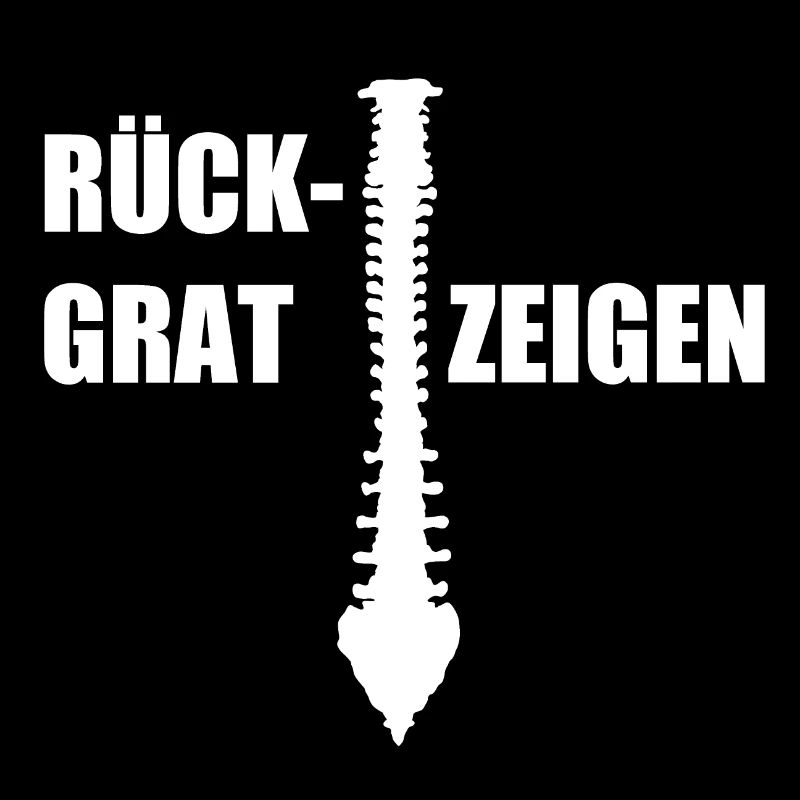 Rückgrat Zeigen