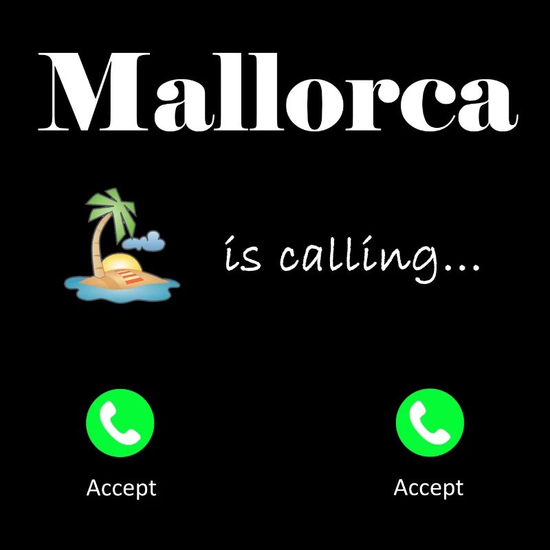 Mallorca is calling, Lustiges Geschenkidee Palme