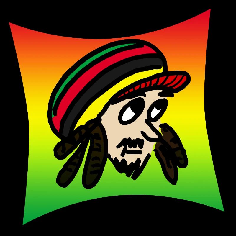 Rastafari Kopf Reggae Farben Dreads Mütze Geschenk