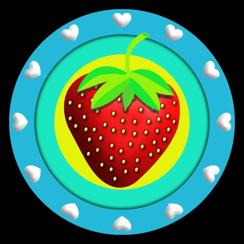 Fraise et coeurs