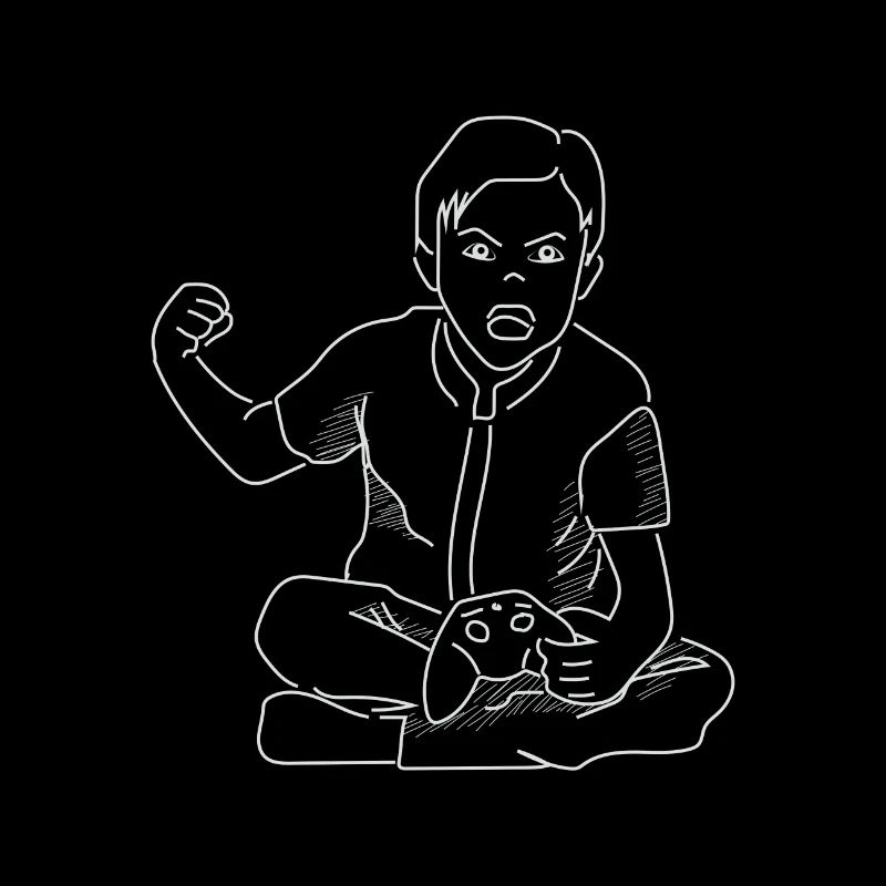Wütender Gamer Videospiel Konsole Geschenkidee