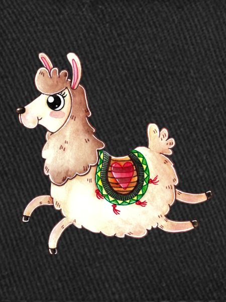 Springendes Comic Lama