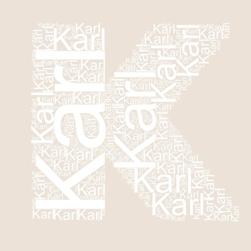 Le prénom de Karl comme nuage de mots