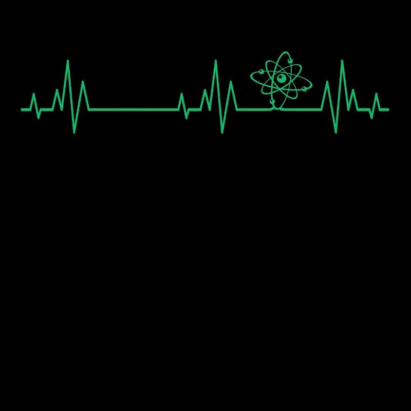 Atom Physik Herzschlag Physiker Lehrer Geschenk