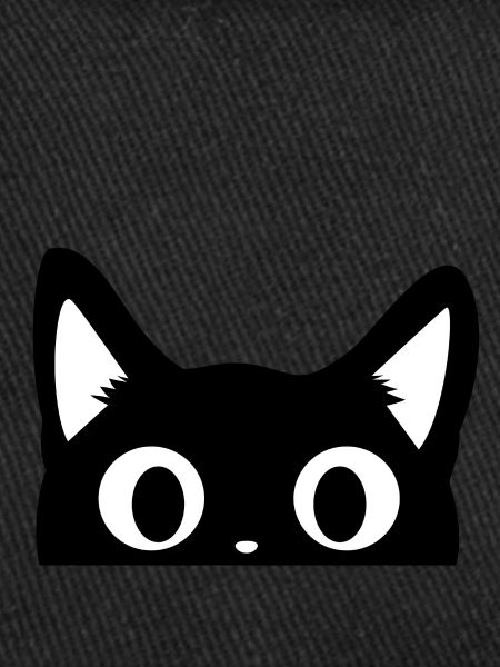 chat noir mignon
